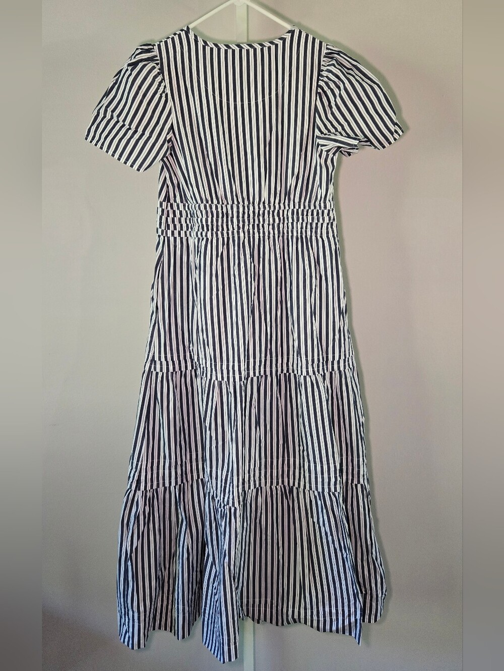 Quince Blue & White Striped Maxi Dress - Picture 3 of 7